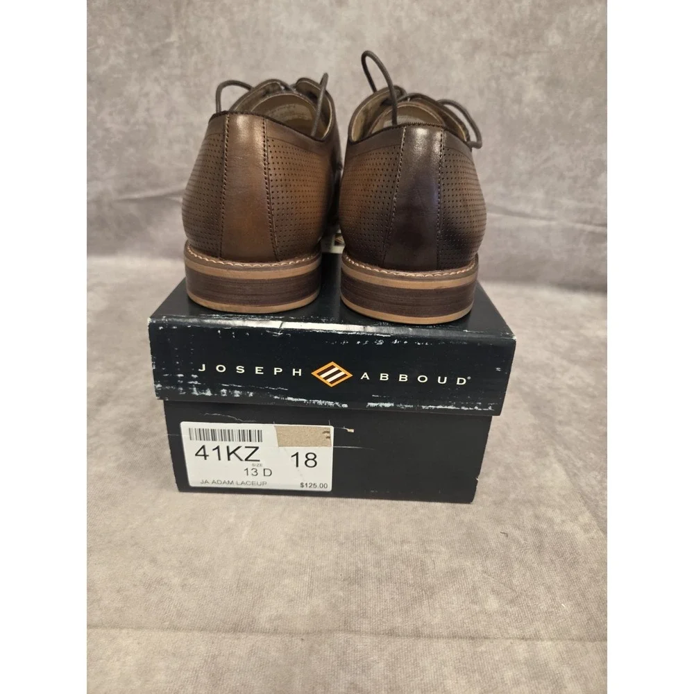 Joseph Abboud Mens Dress Shoe SZ-13D BRN Adam Lace Up
